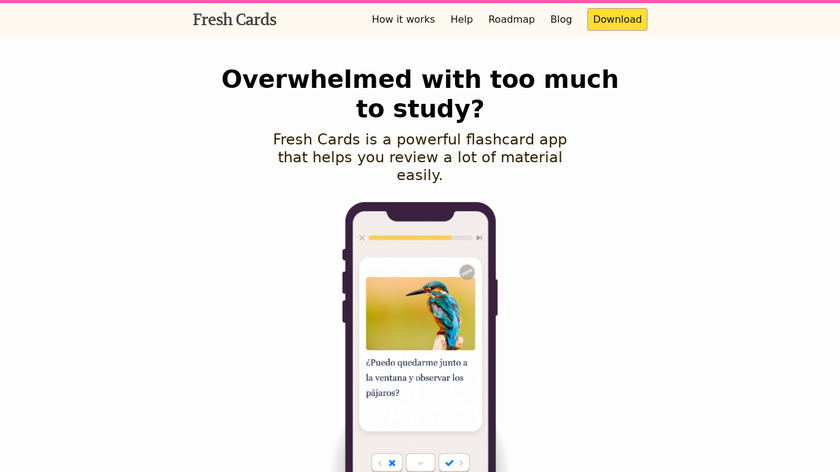 Fresh Cards Landing Page