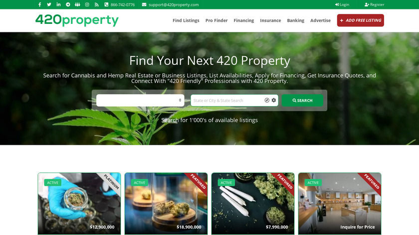 Cannabis MLS Landing Page