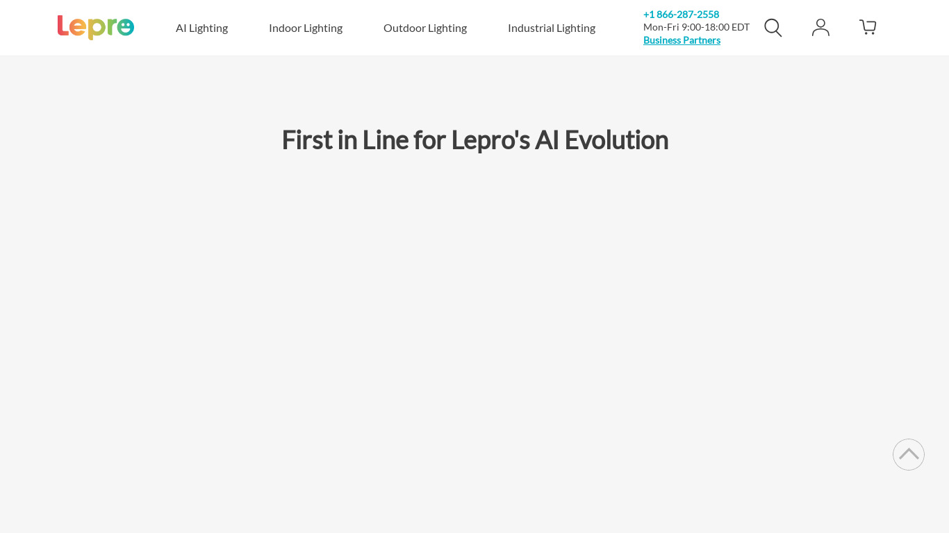 Lepro LampUX Landing page