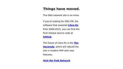 GNU-fm server image