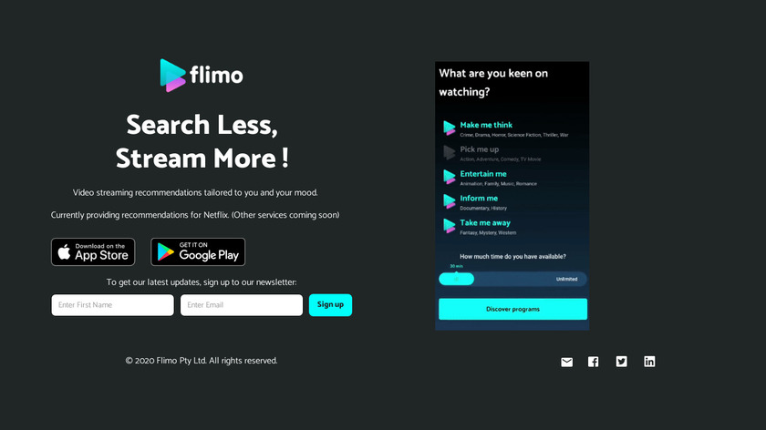 Flimo.co Landing Page