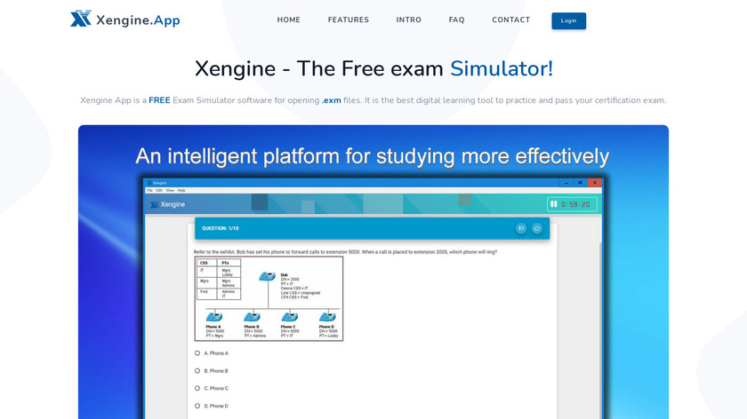 Xengine App Landing Page