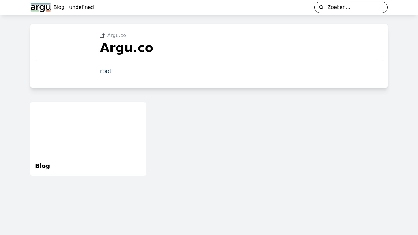 Argu Landing page