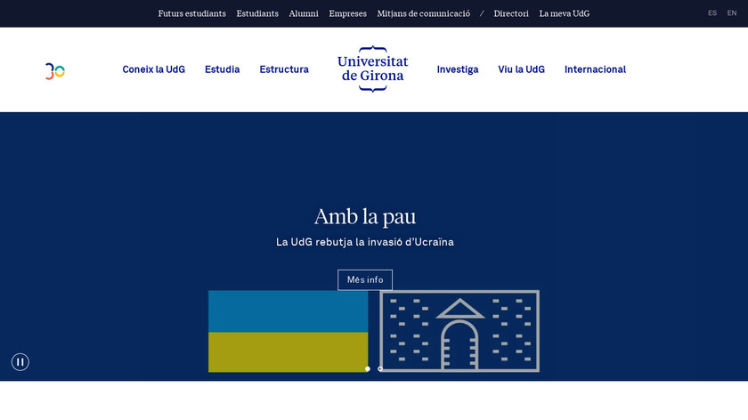 UdG Moodle Landing Page