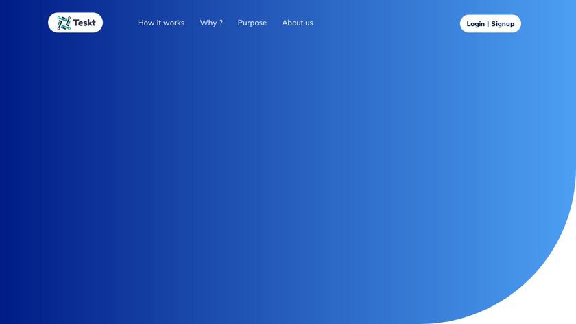 Teskt Landing Page