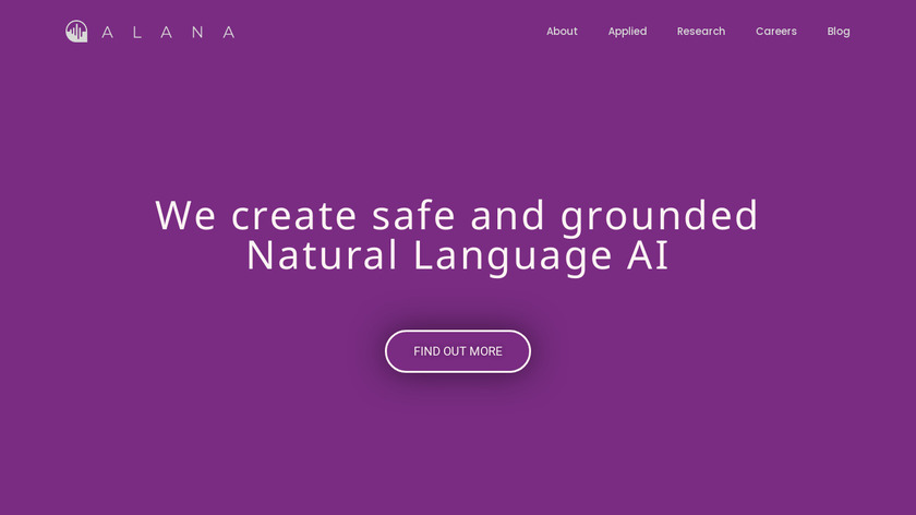 Alana AI Landing Page