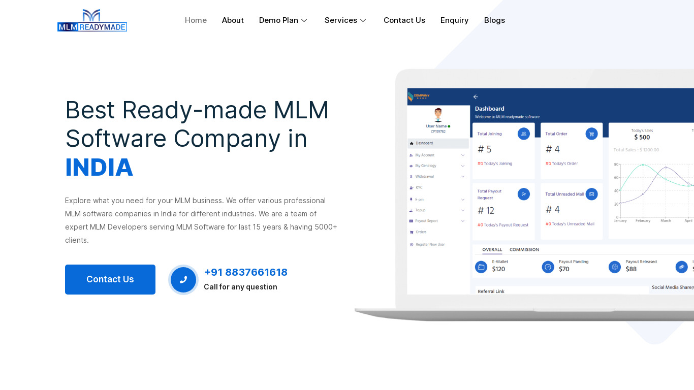 MLM Ready Made Landing page