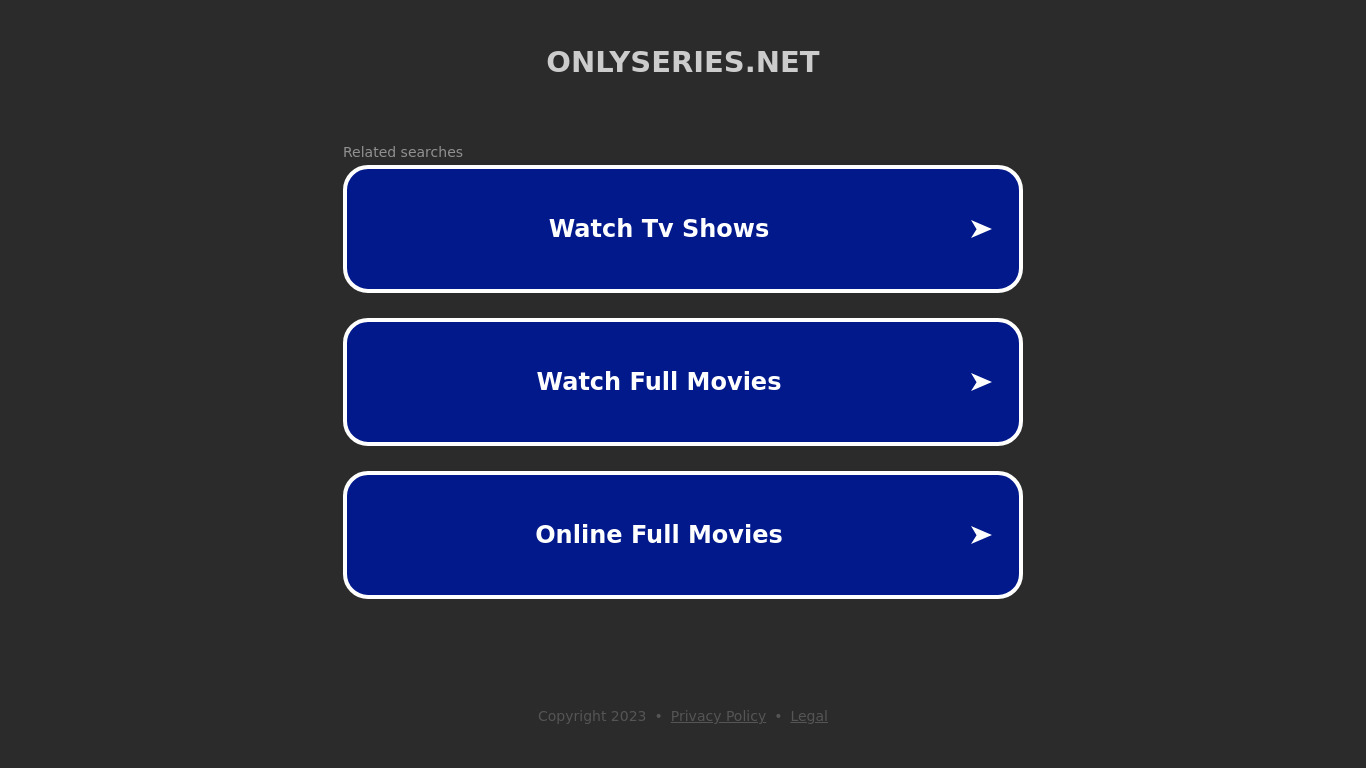 OnlySeries Landing page
