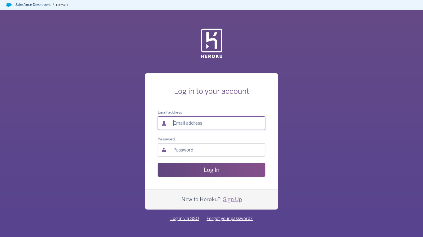 New Heroku Dashboard Landing page