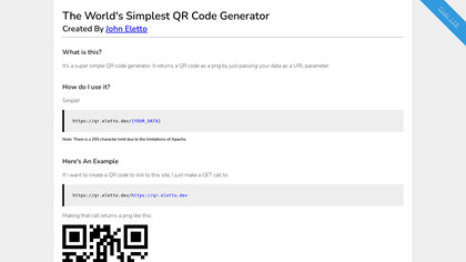 QR Code Generator For Developers image