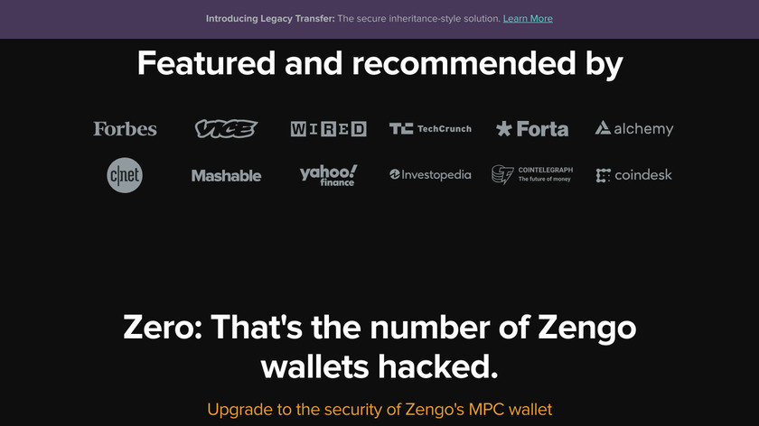 ZenGo Landing Page