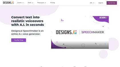 Speechmaker by Designs.ai image