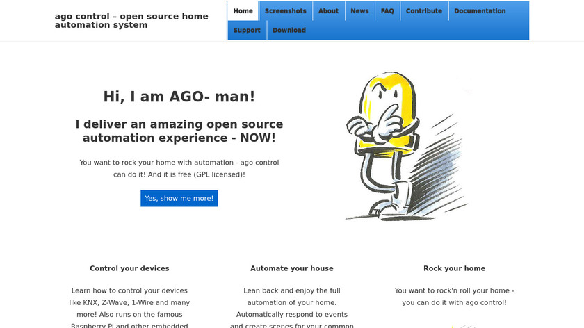AGO Control Landing Page