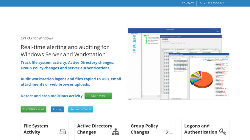 CPTRAX for Windows Landing Page