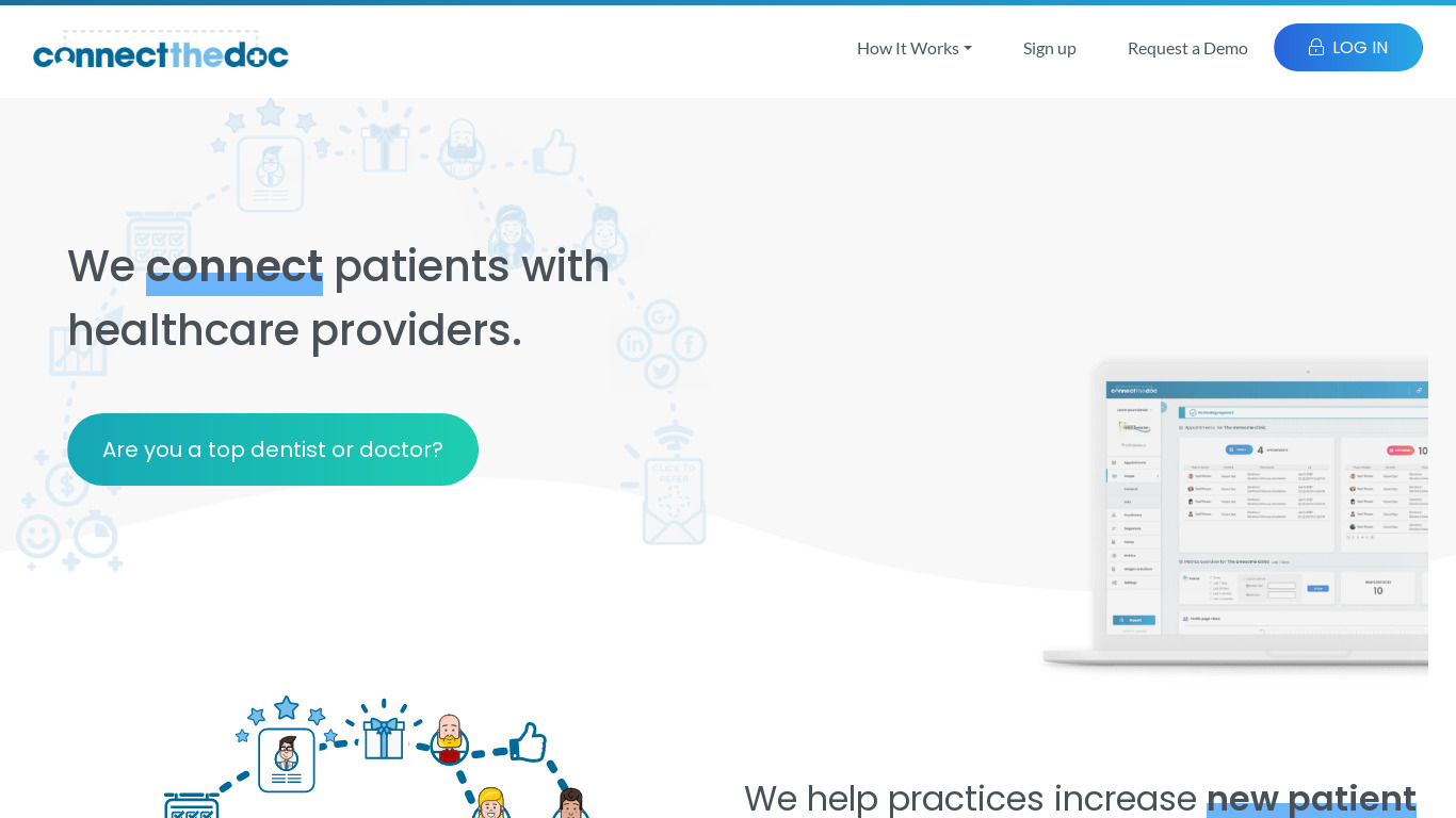 Connect the Doc Landing page