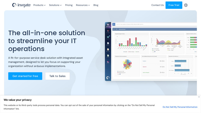 InvGate Landing Page