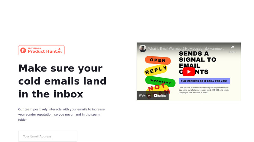 Warmup Your Email Landing Page