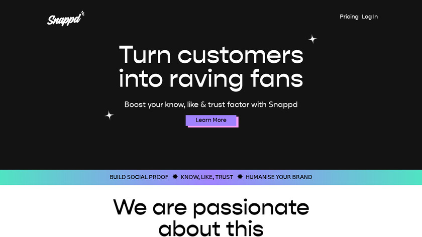 Snappd.tv Landing Page