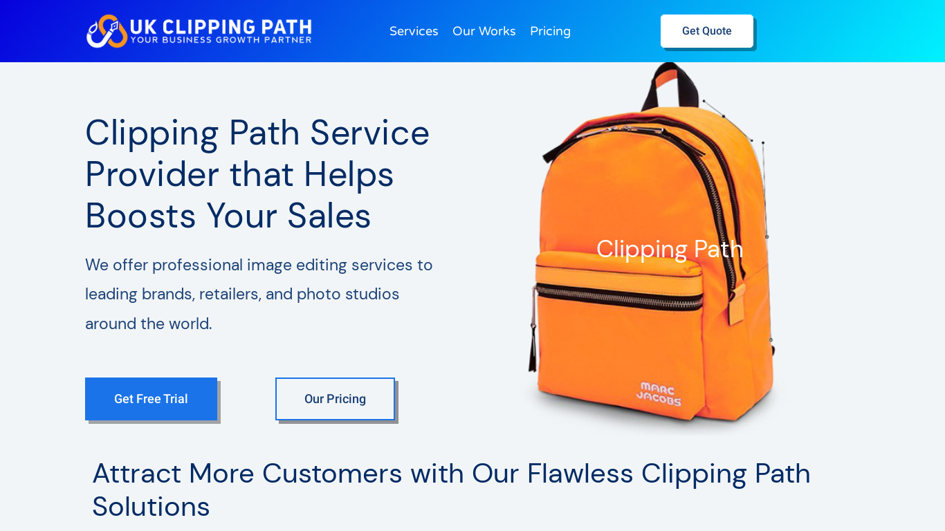 UK Clipping Path Landing page