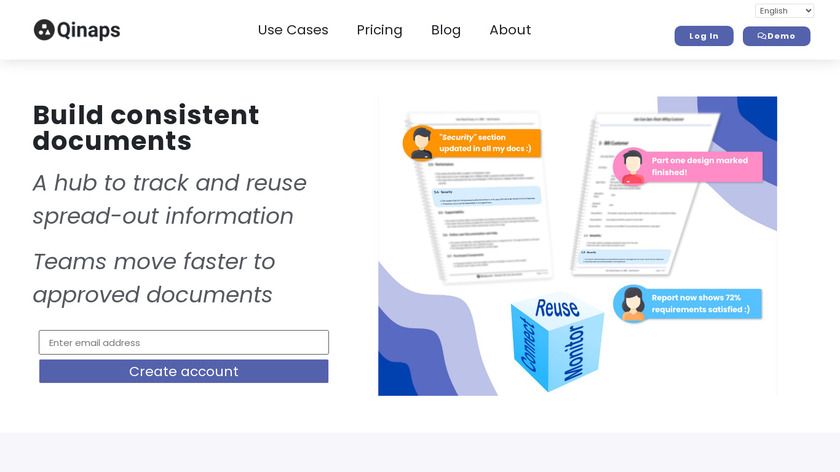 Qinaps Landing Page