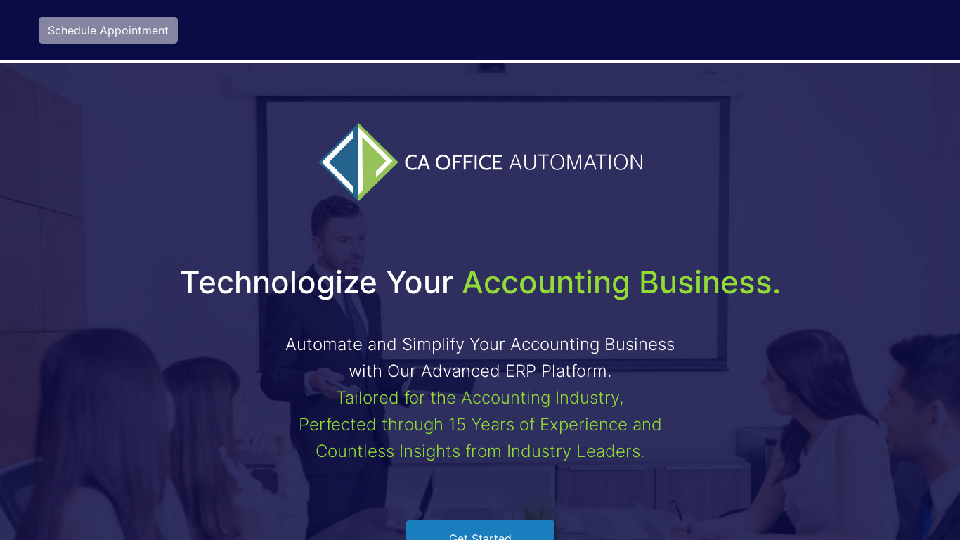 CA Office Automation Landing page