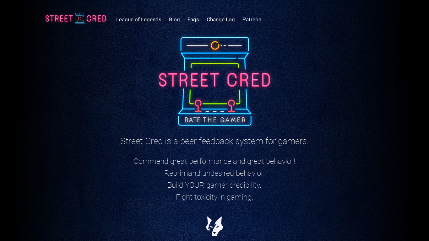 Street Cred Landing page