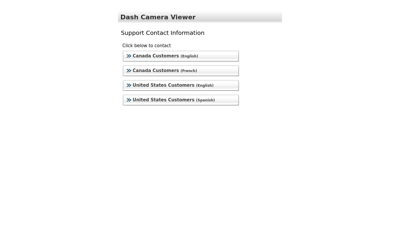 Toyota Dashcam Viewer Landing page