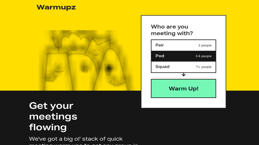 Warmupz Landing Page