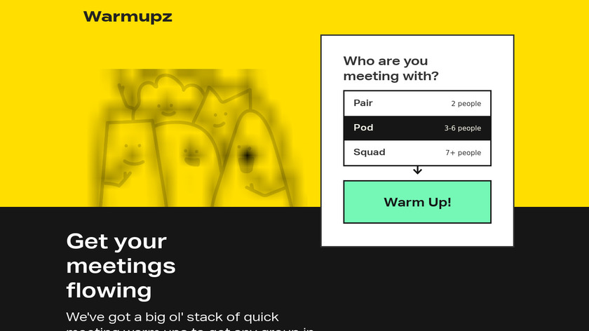 Warmupz Landing Page