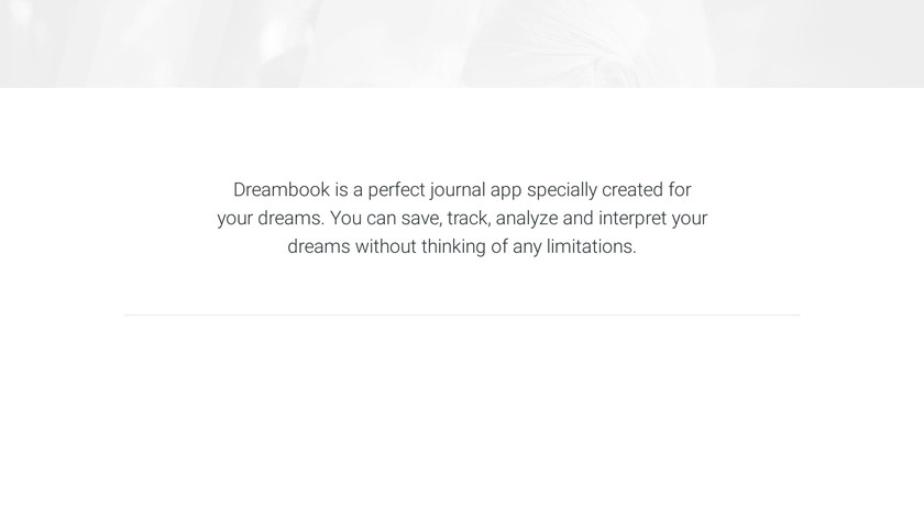 Dreambook Landing Page