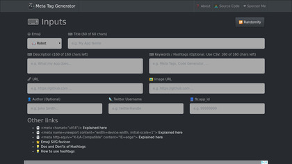 Meta Tag Generator image