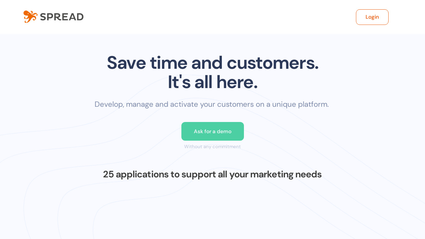 SPREAD Landing page