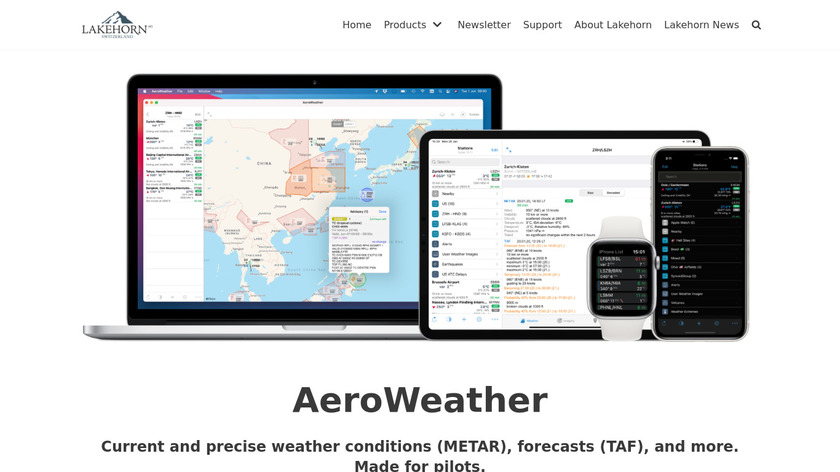 Aeroweather Lite Landing Page
