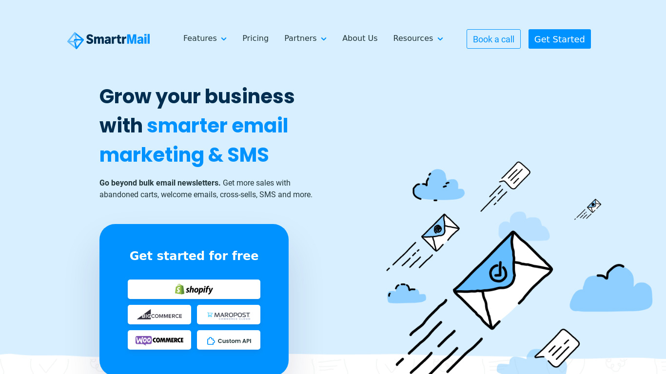 SmartrMail Landing page