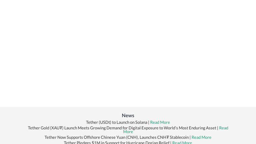 Tether (USDT) Landing Page
