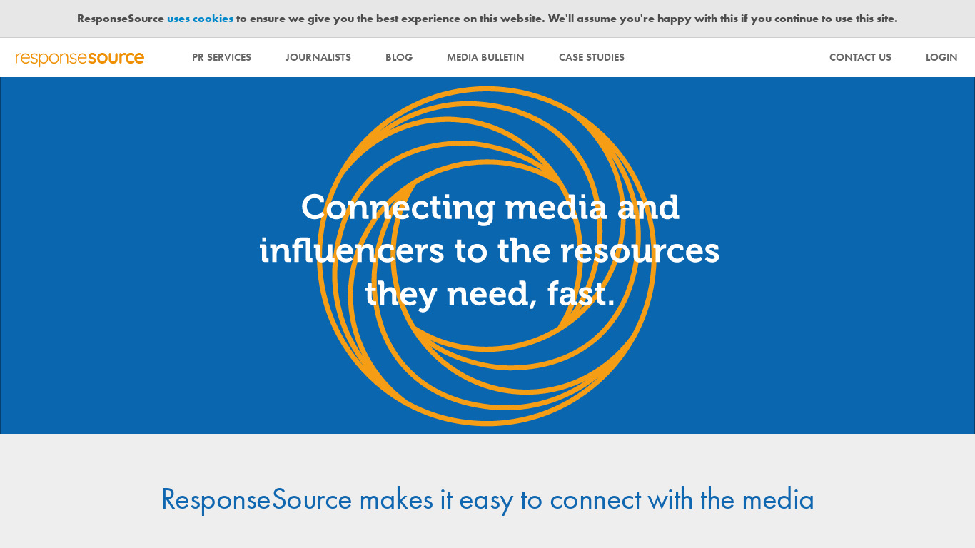JournoRequests Landing page