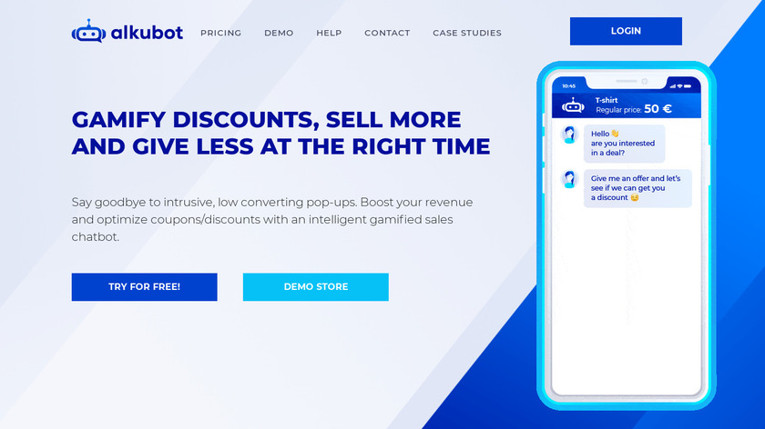 Alkubot Landing Page