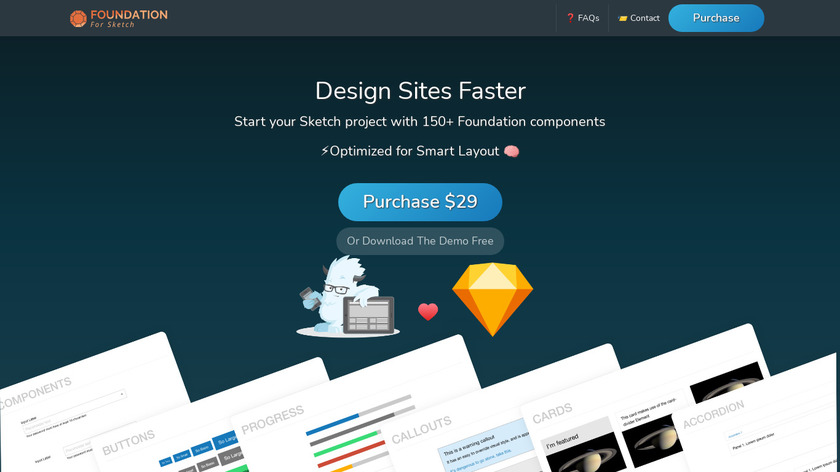 Foundation for Sketch Landing Page
