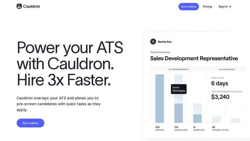 Cauldron Landing Page