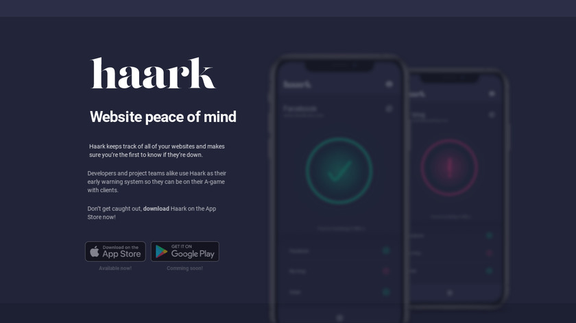 Haark Landing Page