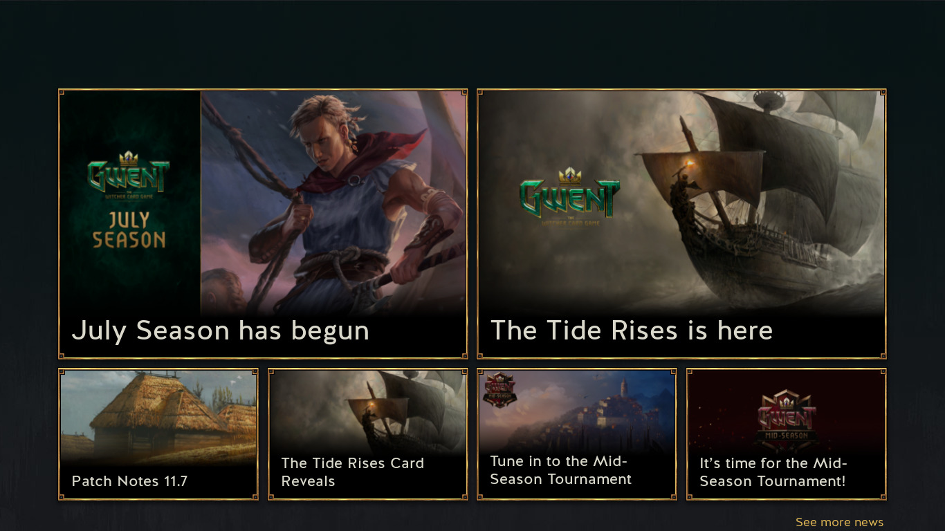 GWENT: The Witcher Card Game Landing page