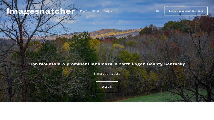 Image Snatcher Landing Page