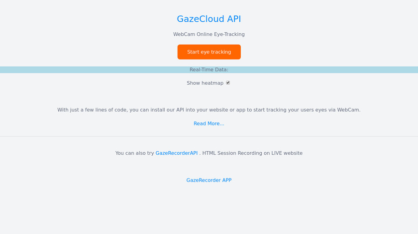 GazeCloudAPI Landing Page