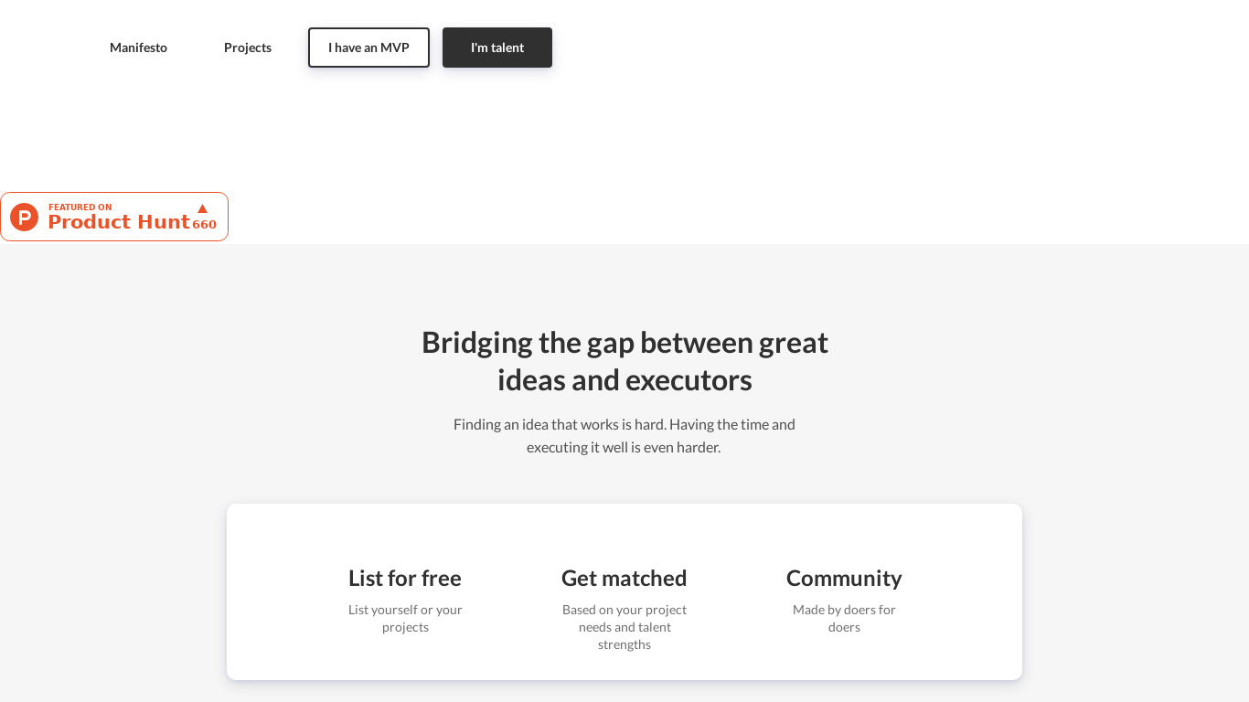 Solodoers Landing page