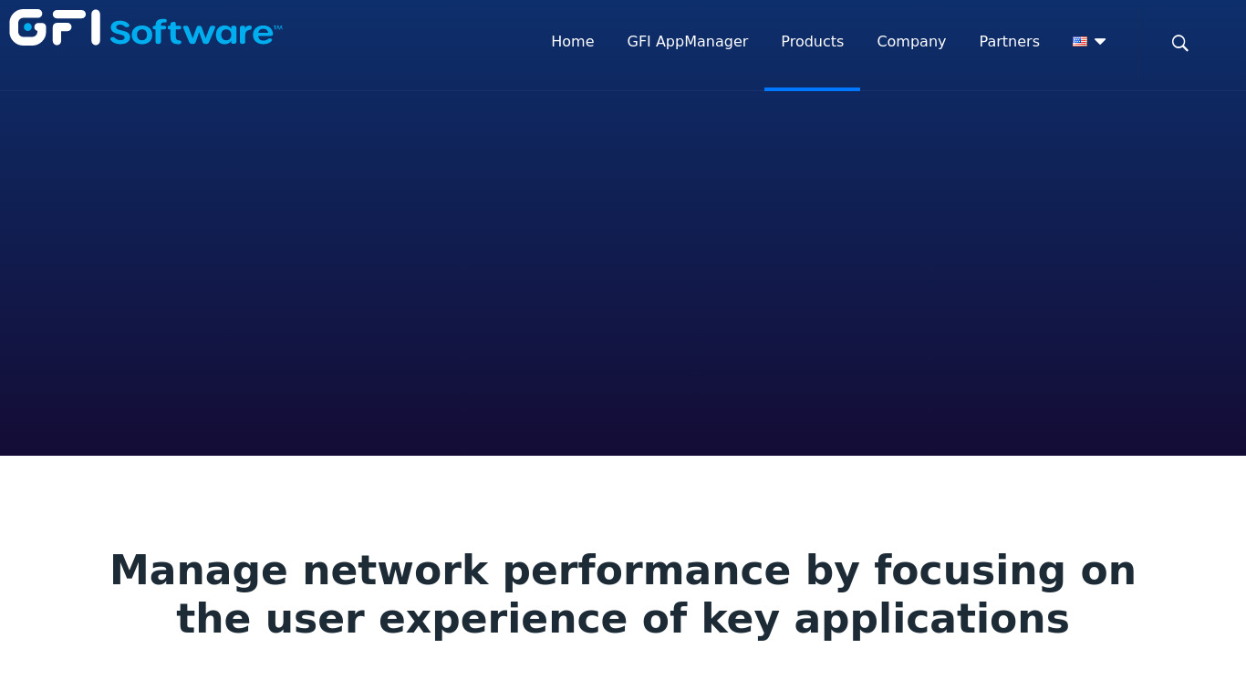 Exinda Network Orchestrator Landing page