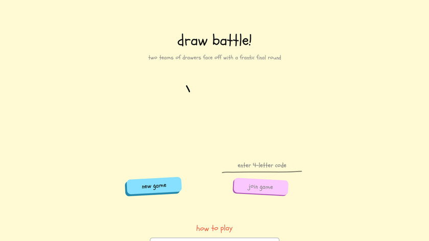 draw battle! Landing Page