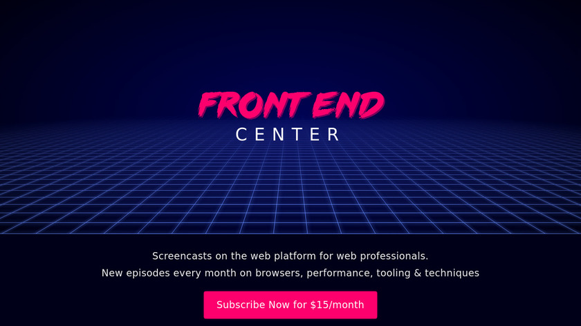 Frontend Center Landing Page