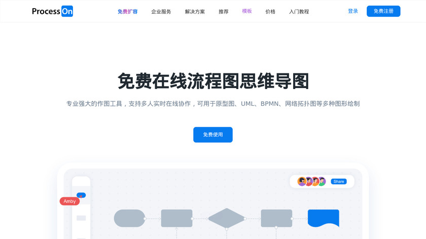 ProcessOn Landing Page