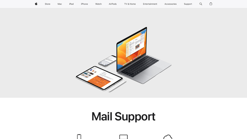 Apple Mail Landing Page