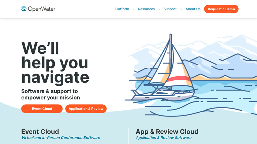 OpenWater Landing Page